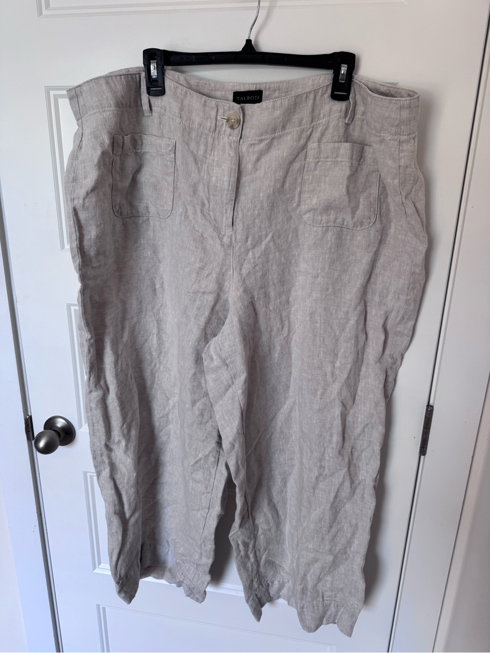 Talbots women’s Beige Linen Pants plus boho